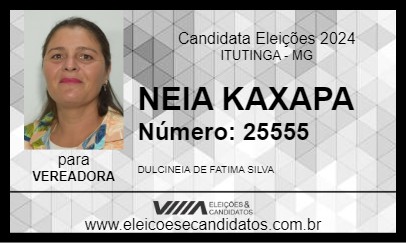 Candidato NEIA KAXAPA 2024 - ITUTINGA - Eleições