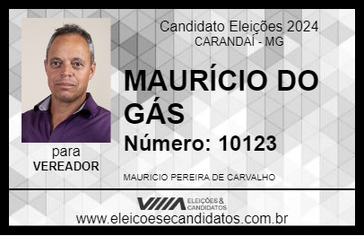 Candidato MAURÍCIO DO GÁS  2024 - CARANDAÍ - Eleições