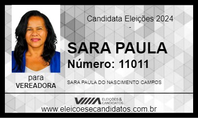 Candidato SARA PAULA 2024 - SARZEDO - Eleições