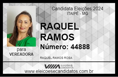 Candidato RAQUEL RAMOS 2024 - ITAIPÉ - Eleições