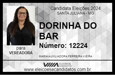 Candidato DORINHA DO BAR 2024 - SANTA JULIANA - Eleições