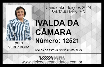 Candidato IVALDA DA CÂMARA 2024 - SANTA JULIANA - Eleições