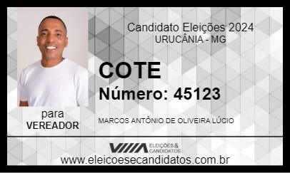 Candidato COTE 2024 - URUCÂNIA - Eleições