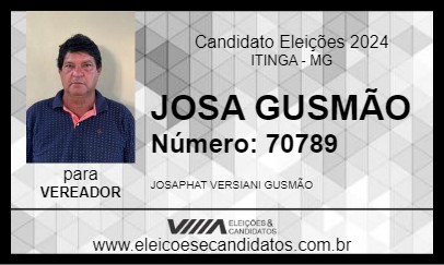 Candidato JOSA GUSMÃO 2024 - ITINGA - Eleições