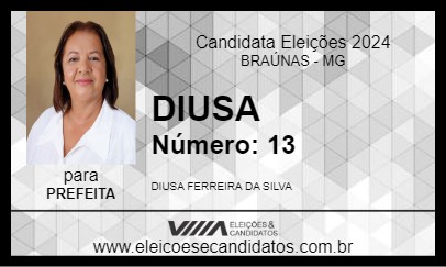 Candidato DIUSA 2024 - BRAÚNAS - Eleições