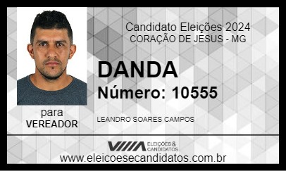 Candidato DANDA 2024 - CORAÇÃO DE JESUS - Eleições