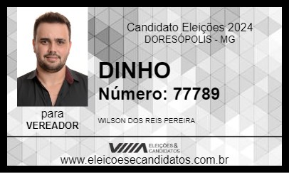 Candidato DINHO 2024 - DORESÓPOLIS - Eleições