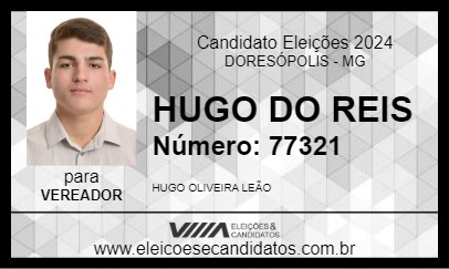 Candidato HUGO DO REIS 2024 - DORESÓPOLIS - Eleições