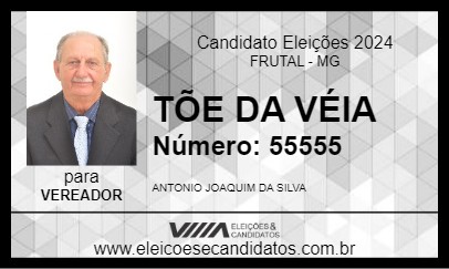 Candidato TÕE DA VÉIA 2024 - FRUTAL - Eleições