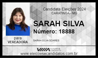 Candidato SARAH SILVA 2024 - CARATINGA - Eleições