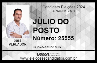 Candidato JÚLIO DO POSTO 2024 - ARAÚJOS - Eleições