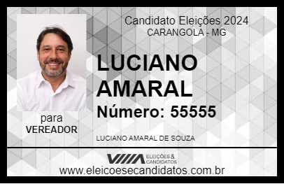 Candidato LUCIANO AMARAL 2024 - CARANGOLA - Eleições