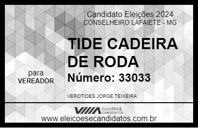 Candidato TIDE CADEIRA DE RODA 2024 - CONSELHEIRO LAFAIETE - Eleições