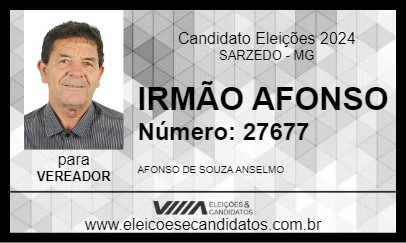 Candidato IRMÃO AFONSO 2024 - SARZEDO - Eleições