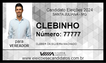 Candidato CLEBINHO 2024 - SANTA JULIANA - Eleições