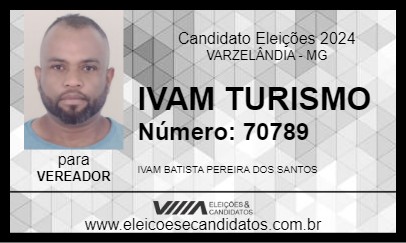 Candidato IVAM TURISMO 2024 - VARZELÂNDIA - Eleições