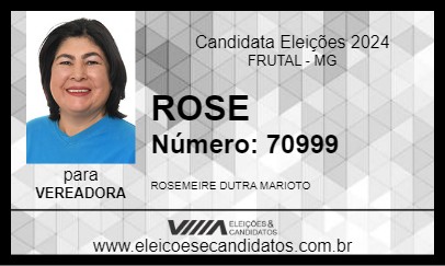 Candidato ROSE 2024 - FRUTAL - Eleições