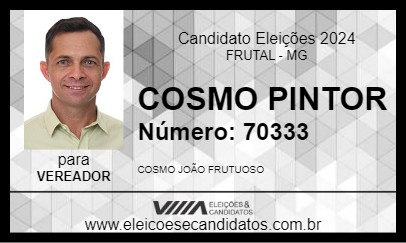 Candidato COSMO PINTOR 2024 - FRUTAL - Eleições