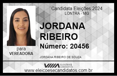 Candidato JORDANA RIBEIRO 2024 - LONTRA - Eleições