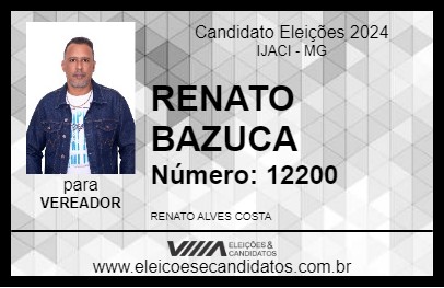 Candidato RENATO BAZUCA 2024 - IJACI - Eleições