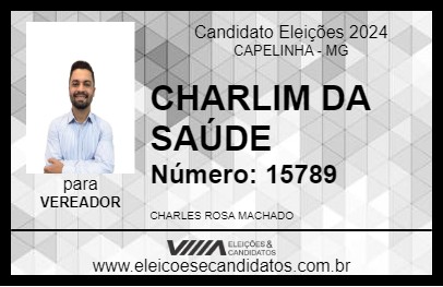 Candidato CHARLIM DA SAÚDE 2024 - CAPELINHA - Eleições