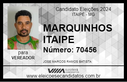 Candidato MARQUINHOS ITAIPE 2024 - ITAIPÉ - Eleições