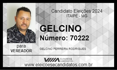 Candidato GELCINO 2024 - ITAIPÉ - Eleições