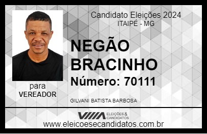 Candidato NEGÃO BRACINHO 2024 - ITAIPÉ - Eleições