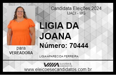 Candidato LIGIA DA JOANA 2024 - IJACI - Eleições