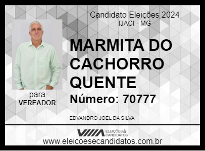 Candidato MARMITA DO CACHORRO QUENTE 2024 - IJACI - Eleições