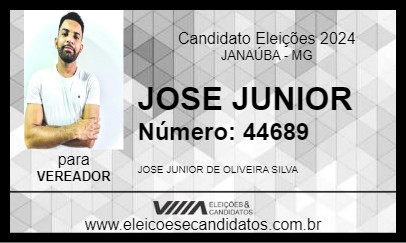 Candidato JOSE JUNIOR 2024 - JANAÚBA - Eleições