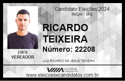 Candidato RICARDO TEIXEIRA 2024 - INGAÍ - Eleições