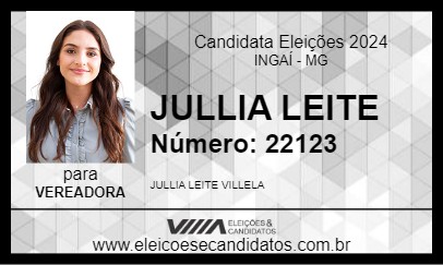 Candidato JULLIA LEITE 2024 - INGAÍ - Eleições