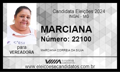 Candidato MARCIANA 2024 - INGAÍ - Eleições