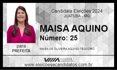 Candidato MAISA AQUINO 2024 - JUATUBA - Eleições