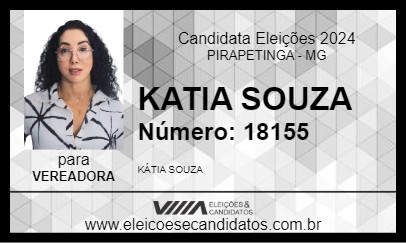 Candidato KATIA SOUZA 2024 - PIRAPETINGA - Eleições