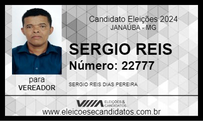 Candidato SERGIO REIS 2024 - JANAÚBA - Eleições