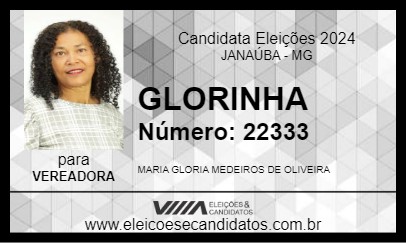 Candidato GLORINHA 2024 - JANAÚBA - Eleições