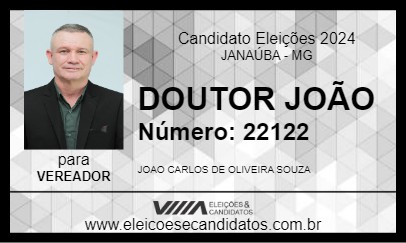 Candidato DOUTOR JOÃO 2024 - JANAÚBA - Eleições