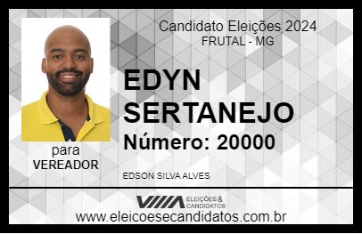 Candidato EDYN SERTANEJO 2024 - FRUTAL - Eleições