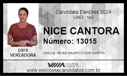 Candidato NICE CANTORA 2024 - IJACI - Eleições