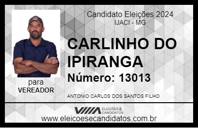 Candidato CARLINHO DO IPIRANGA 2024 - IJACI - Eleições