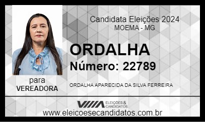 Candidato ORDALHA 2024 - MOEMA - Eleições