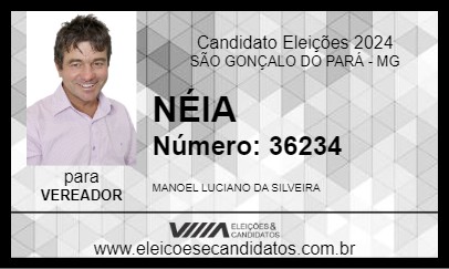 Candidato NÉIA 2024 - SÃO GONÇALO DO PARÁ - Eleições