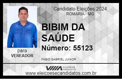 Candidato BIBIM DA SAÚDE 2024 - ROMARIA - Eleições