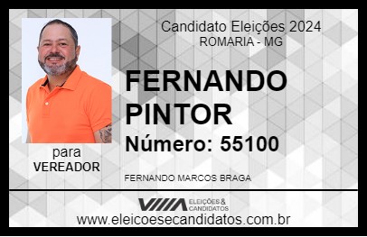 Candidato FERNANDO PINTOR 2024 - ROMARIA - Eleições