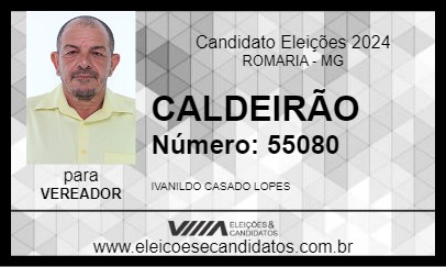 Candidato CALDEIRÃO 2024 - ROMARIA - Eleições