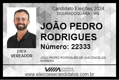 Candidato JOÃO PEDRO RODRIGUES 2024 - DOURADOQUARA - Eleições