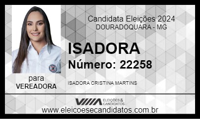 Candidato ISADORA 2024 - DOURADOQUARA - Eleições