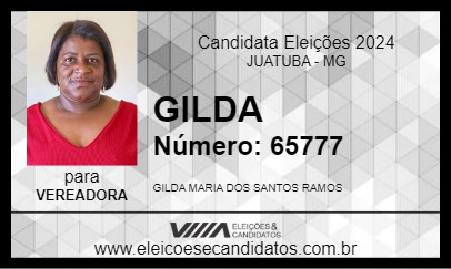 Candidato GILDA 2024 - JUATUBA - Eleições